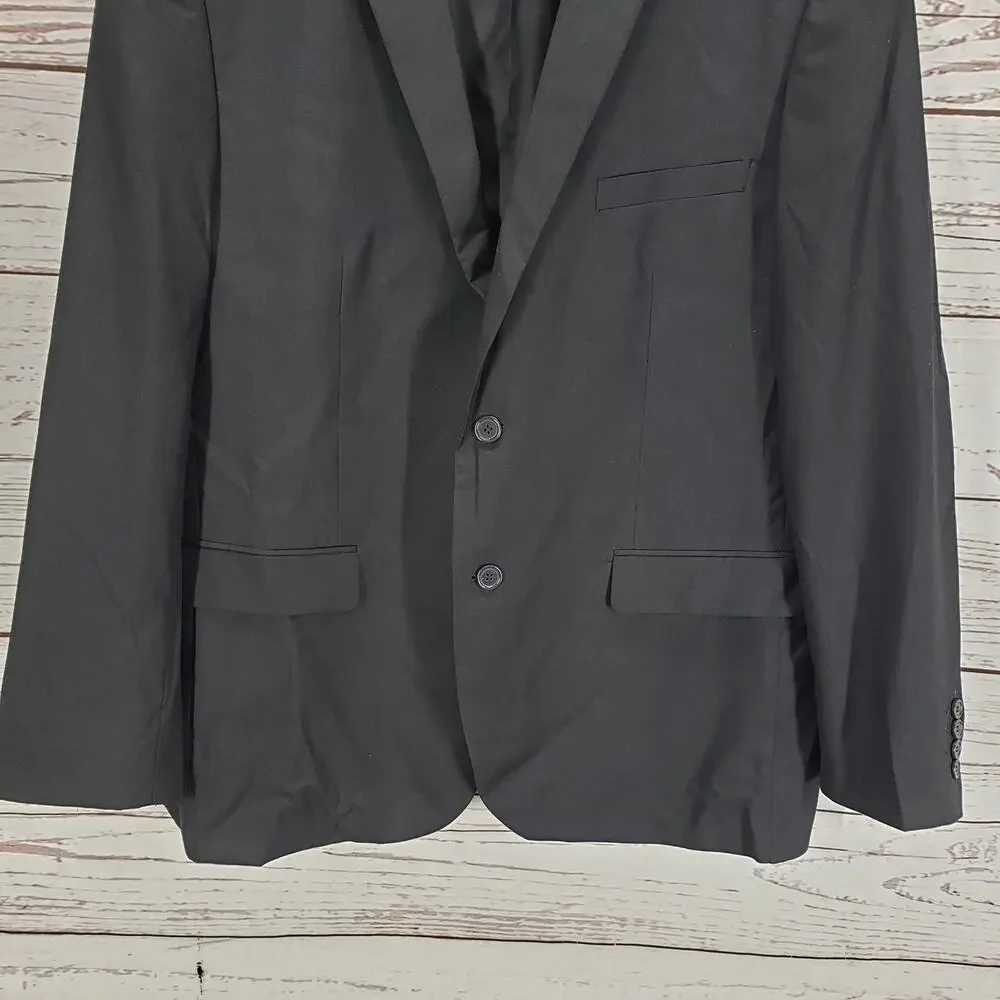 Alain Dupetit Men's Charcoal 2 Button Sportscoat Blazer Jacket Size 50R
